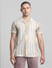Beige Printed Jacquard Shirt_414533+2