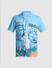 RICK & MORTY Blue Printed Short Sleeves Shirt_414534+7