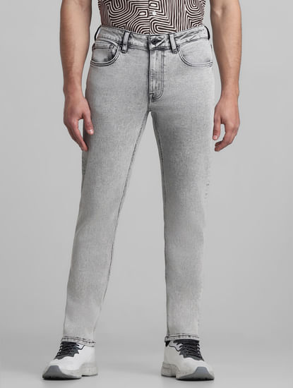 Grey Low Rise Tim Slim Fit Jeans