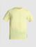Lime Green Cotton Crew Neck T-shirt_414548+7