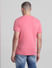Pink Cotton Crew Neck T-shirt_414747+4
