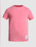 Pink Cotton Crew Neck T-shirt_414747+7