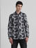 Black Abstract Print Full Sleeves Shirt_414561+2