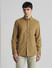 Brown Corduroy Full Sleeves Shirt_414566+2