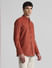 Red Corduroy Full Sleeves Shirt_414569+3
