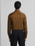 Brown Satin Weave Full Sleeves Shirt_414590+4
