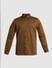 Brown Satin Weave Full Sleeves Shirt_414590+7