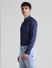 Blue Satin Weave Full Sleeves Shirt_414592+3