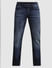 Dark Blue Mid Rise Clark Regular Fit Jeans_414600+7