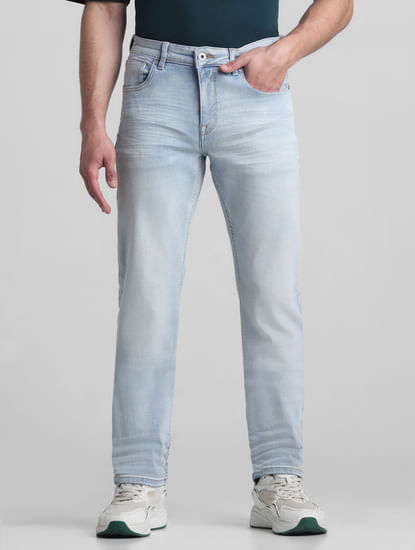 Men's light blue jeans