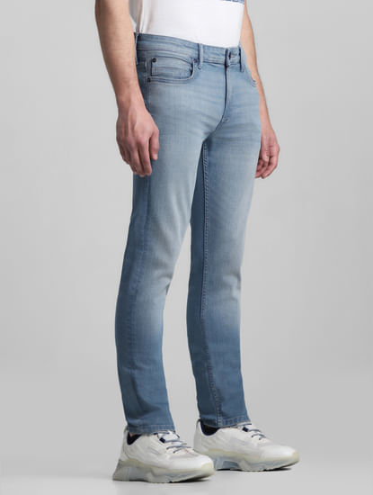 Light Blue Low Rise Washed Skinny Jeans