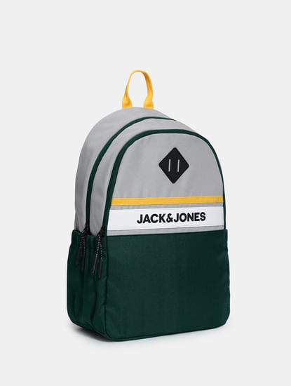 Green Colourblocked Backpack