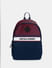 Navy Blue Colourblocked Backpack_414609+1