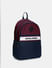 Navy Blue Colourblocked Backpack_414609+2