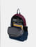 Navy Blue Colourblocked Backpack_414609+7