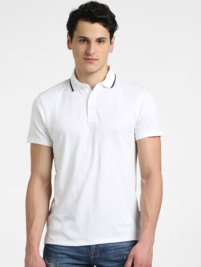 White Cool Max Polo T-shirt