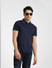 Navy Blue Cool Max Polo T-shirt_407386+1