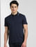 Navy Blue Cool Max Polo T-shirt_407386+2