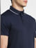 Navy Blue Cool Max Polo T-shirt_407386+5