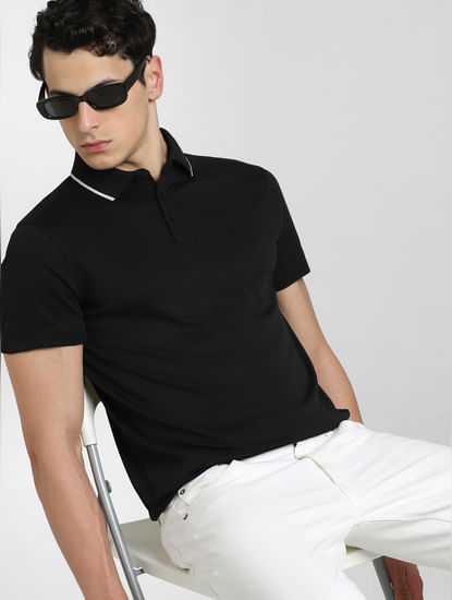 Black Cool Max Polo T-shirt