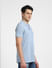 Light Blue Cotton Polo T-shirt_407384+3