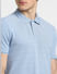 Light Blue Cotton Polo T-shirt_407384+5
