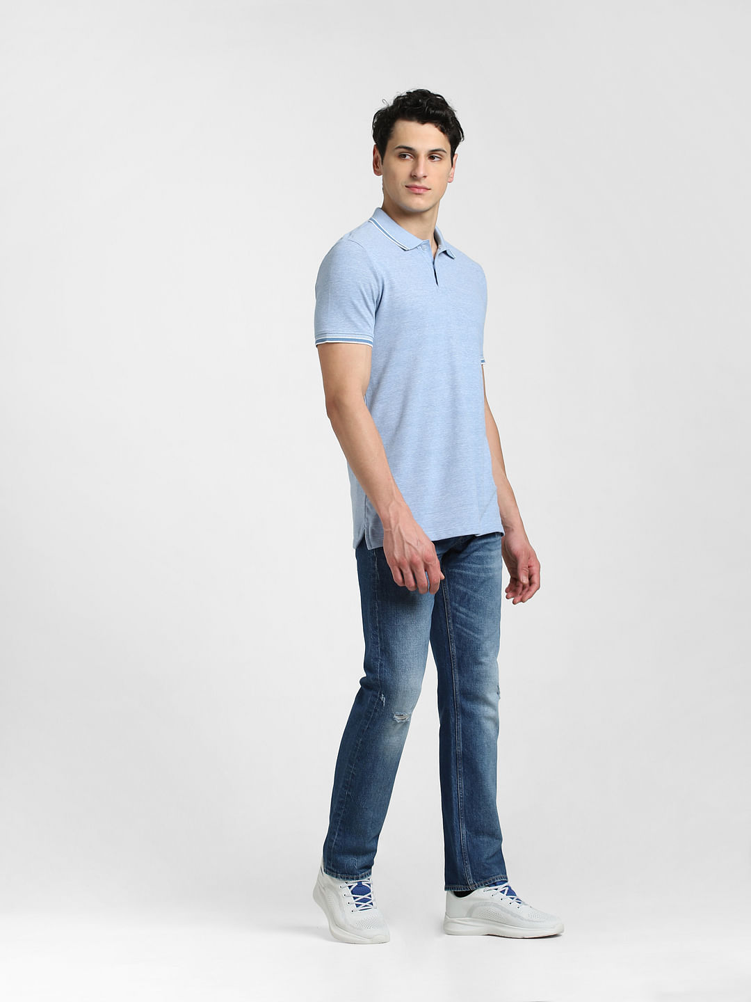 Pale blue 2025 polo shirt