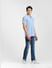 Light Blue Cotton Polo T-shirt_407384+6