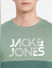 Green Logo Print Crew Neck T-shirt_400451+5
