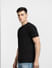 Black Striped Crew Neck T-shirt_400384+3