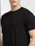 Black Striped Crew Neck T-shirt_400384+5