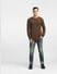 Brown Textured Pullover_400348+6