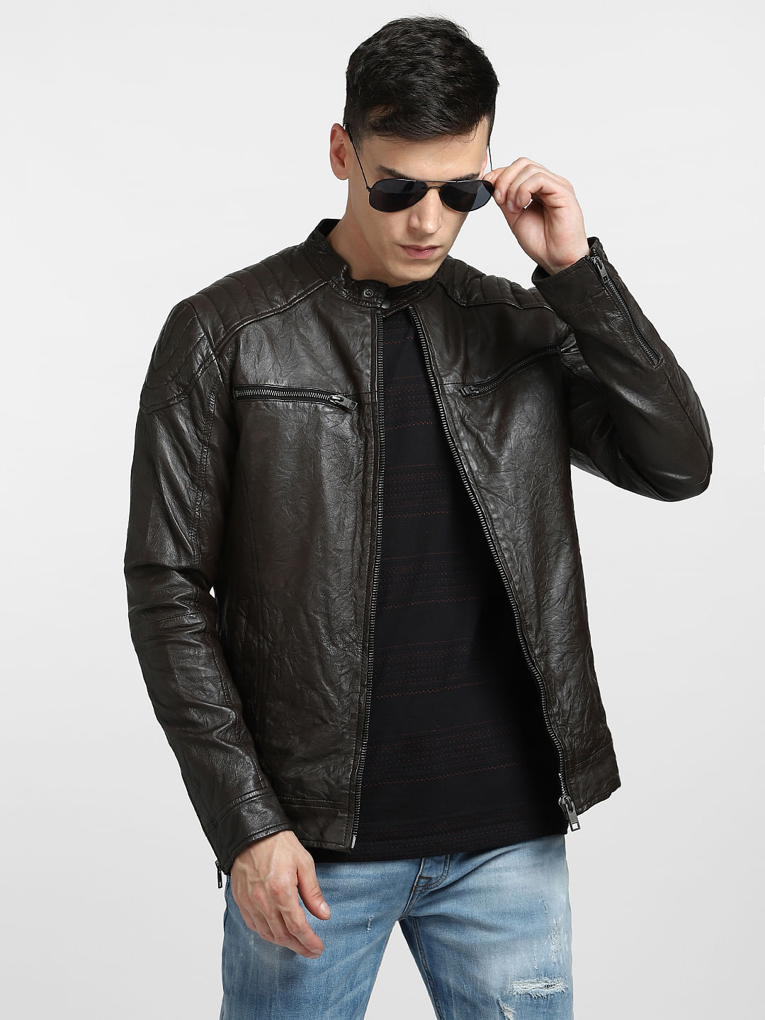 Best Offers on Mens leather jackets upto 20-71% off - Limited period sale |  AJIO
