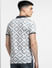 Grey Abstract Print Polo Neck T-shirt_400388+4