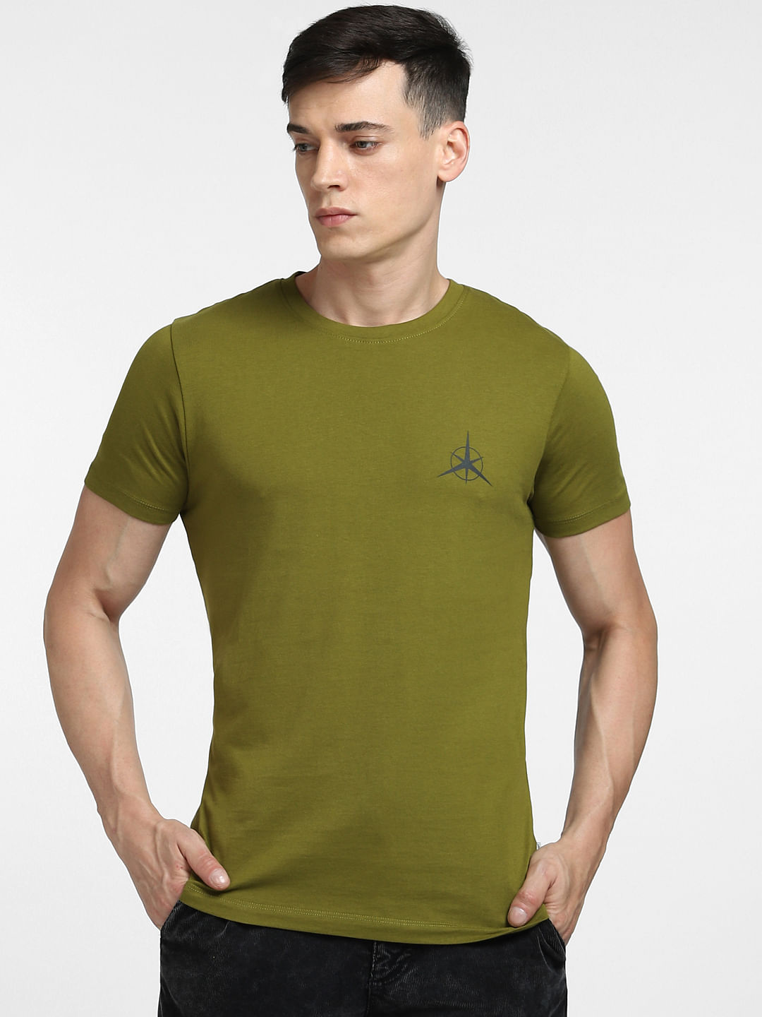 Olive green sales jordan shirt