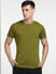 Green Logo Print T-shirt_400389+2
