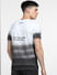 White Colourblocked Crew Neck T-shirt_400396+4