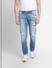Light Blue Low Rise Distressed Slim Jeans_400439+2