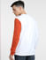 White Colourblocked Sweatshirt_400428+4