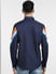 Navy Blue Printed Full Sleeves Shirt_400371+4