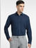 Blue Corduroy Full Sleeves Shirt_400409+2