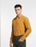 Yellow Corduroy Full Sleeves Shirt_400410+3
