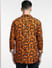 Orange All Over Print Full Sleeves Shirt_400411+4