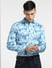 Blue Abstract Print Full Sleeves Shirt_400415+2