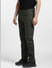 Green Mid Rise Cargo Pants_400365+3