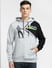 Grey Colourblocked Hooded Sweatshirt_400377+2