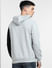 Grey Colourblocked Hooded Sweatshirt_400377+4
