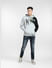 Grey Colourblocked Hooded Sweatshirt_400377+6