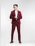 Maroon Mid Rise Suit Set Trousers_400381+1