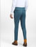 Teal Mid Rise Suit Set Trousers_400382+4